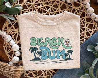 Blues Beach Bum Shirt, Blue Beach Shirt, Boy Beach Shirt, Cute Boy Ocean T, Toddler Beach Bum Shirt, Beach Baby Bubble