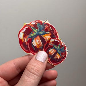 Painted Tomato Vinyl waterproof stickers