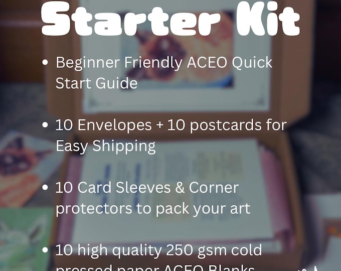 ACEO starter kit. Everything to make,  package & ship your mini art, ACEOs, and ATC