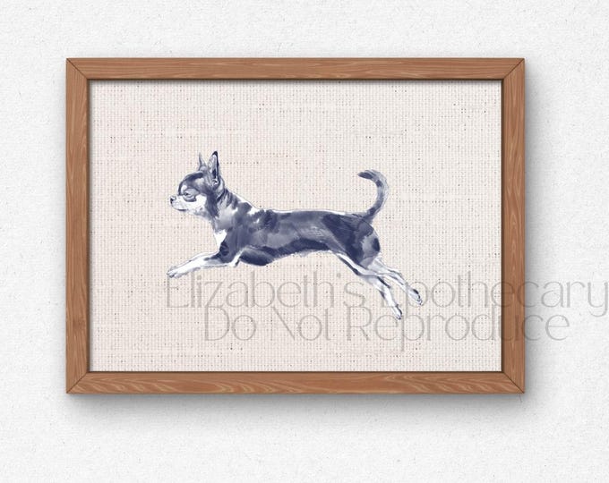 Vintage Chihuahua Print: Antique Style Dog Wall Art (Digital Download)