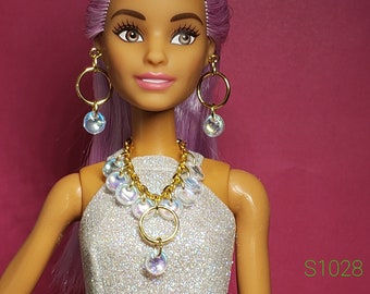 doll jewelry | Barbie doll jewellery | handmade doll jewellery set [S1028]