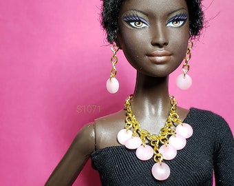 doll jewelry | Barbie doll jewelry | handmade doll jewellery set [S1071]
