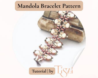 Mandola Perlen Armband Muster - StormDuo, Ginko & SuperDuo Bead Anleitung - PDF Download - Tiszi® Anleitung