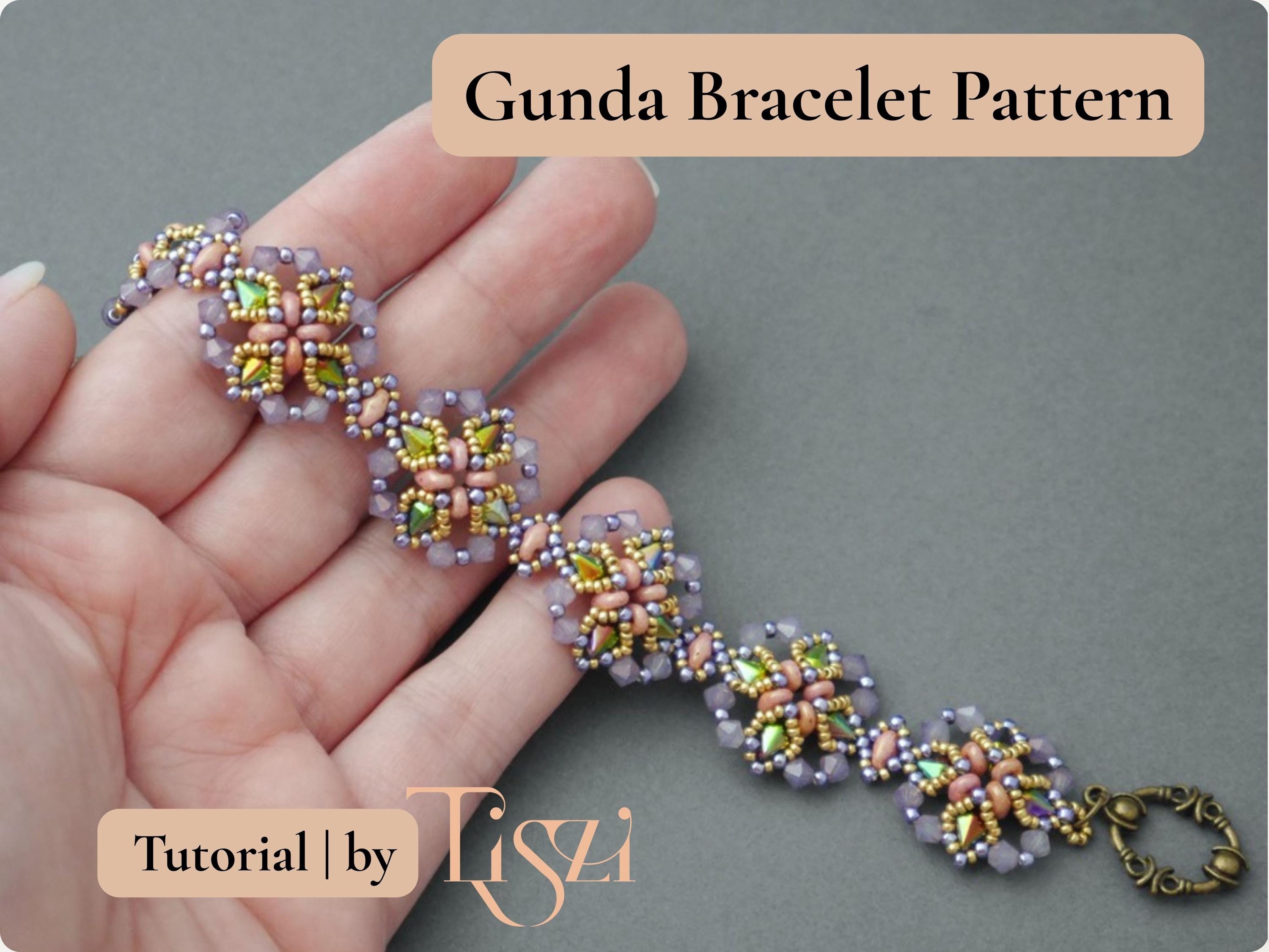 Gunda Bracelet Beading Pattern - Elegant Motif Design With 