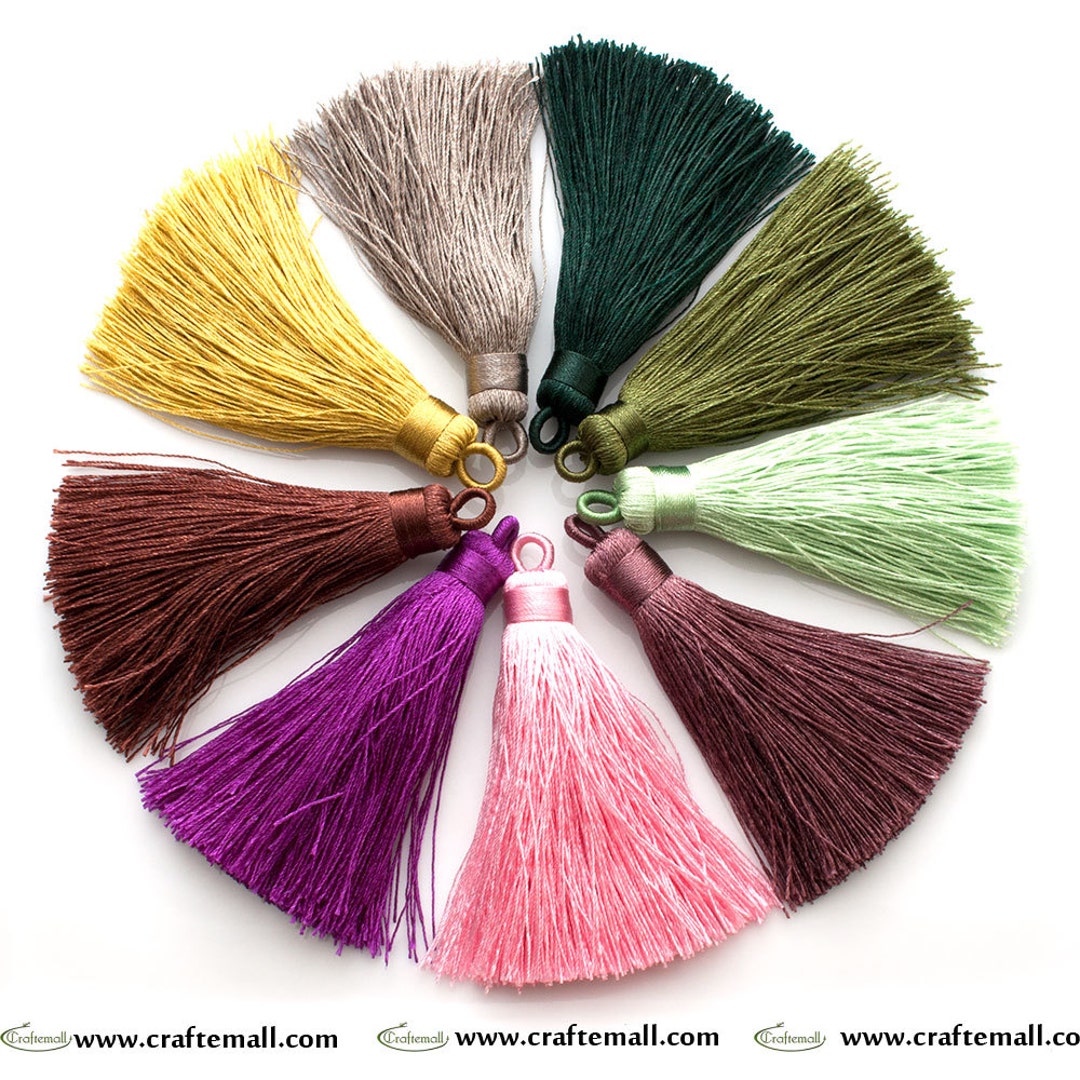 Large Tassels Colourful Nylon Tassels 74mm Three Inch Etsy