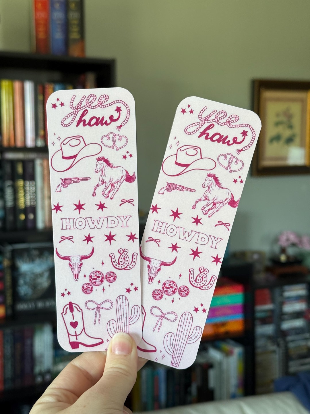 Pink Cowgirl Bookmark | Bookish Merch | Gifts for Readers - Etsy