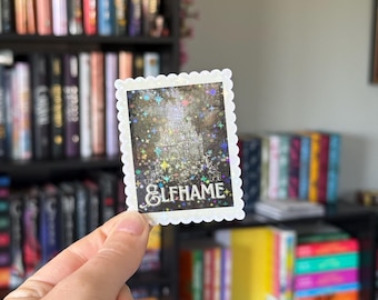 Elfhame Stamp Sticker: Holographic Bookish Kindle Decal