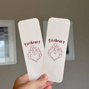 Throne of Glass Bookmark: Fireheart Bookish Merch