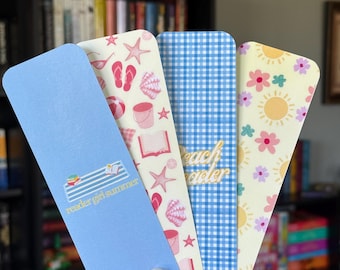 summer bookmark pack | bookish merch | gifts for readers