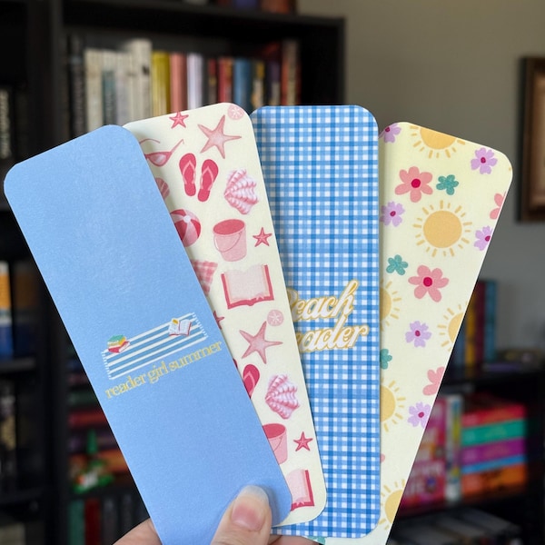 summer bookmark pack | bookish merch | gifts for readers