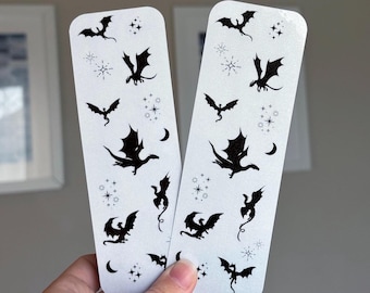 dragon print bookmark | fantasy bookmark | tog fourth wing | bookish merch | gifts for readers