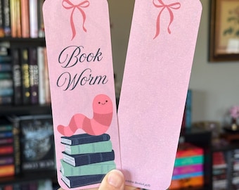 Buchwurm Lesezeichen | Bücherwurm | Geschenke für Leser
