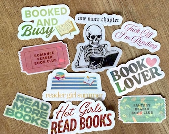 Bookish Sticker Pack: Holographic Stickers for Readers