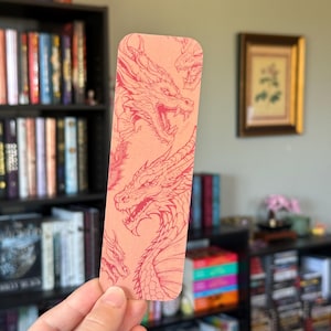 red dragon bookmark | bookish merch | gifts for readers