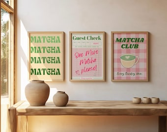Matcha Lover Print: Trendy Kitchen Wall Art (Digital Download)