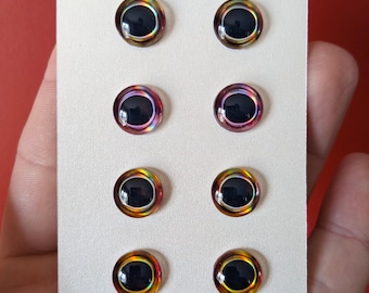Pack #2 - 4 pairs (8 eyes), available in 8mm, 10mm, 12mm or 15mm Diameter