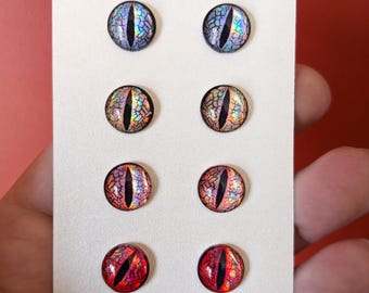 Pack #8 - 4 pairs (8 eyes), available in 8mm, 10mm, 12mm or 15mm Diameter