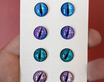 Pack #9 - 4 pairs (8 eyes), available in 8mm, 10mm, 12mm or 15mm Diameter