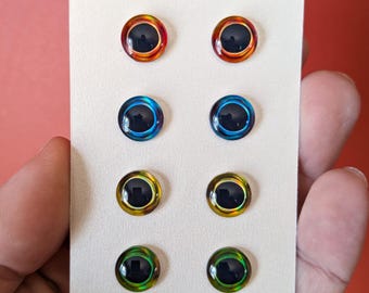 Pack #3 - 4 pairs (8 eyes), available in 8mm, 10mm, 12mm or 15mm Diameter