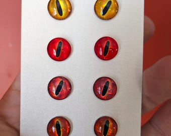 Pack #7 - 4 pairs (8 eyes), available in 8mm, 10mm, 12mm or 15mm Diameter