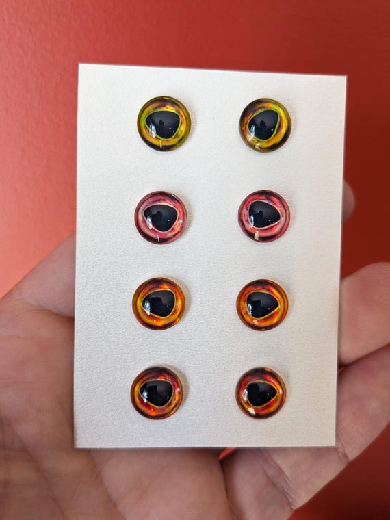 Pack #6 - 4 Pairs (8 Eyes), Available in 8mm, 10mm, 12mm or 15mm Diameter - Etsy Pack #6 - 4 Pairs (8 Eyes), Available in 8mm, 10mm, 12mm or 15mm Diameter - Etsy