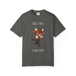 Bull in a China Shop Comfort Colors Graphic T-Shirt image 1
