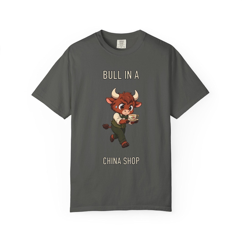 Bull in a China Shop Comfort Colors Graphic T-Shirt image 1