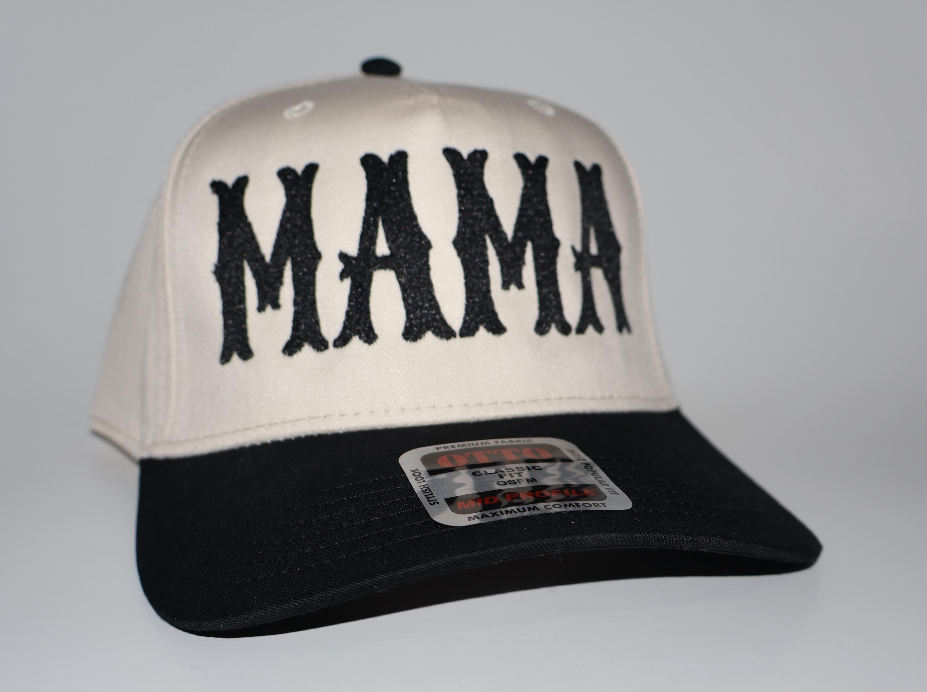 Embroidered Mom Trucker Hat, Vintage Mama Baseball Cap, Mothers Day Gift Baseball Mom Camo Puff Embroidered Trucker Hat | Tournament  main image 2