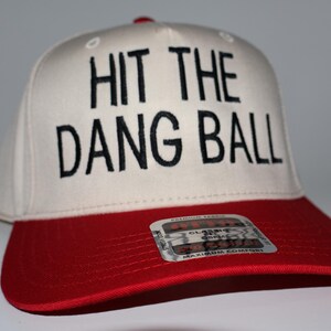 Hit the dang ball baseball hat baseball mom trucker hat embroidered snapback