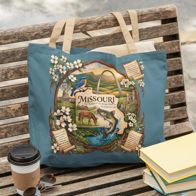 Missouri PNG | State Design with Motto | Transparent POD File | Illustration image 2