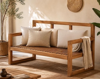 Modern Wooden Lounge Chair | Garden Chair Set for family | patio and outdoor/indoor use | handcrafted supplies | CNC file
