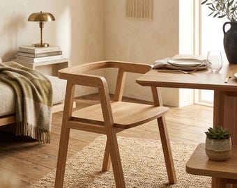 Silla de madera | Silla de comedor | Planos para carpintería | Descarga digital