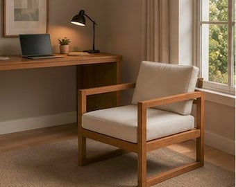 Modern Wooden Lounge Chair I Diy CNC Furniture Plans I Indoor/Outdoor Wood Chair | CNC Files DXF Step | Woodworking Plans