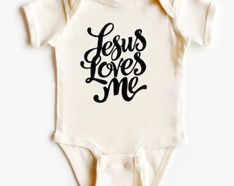 Camiseta "Jesús me ama" para niños, camiseta cristiana para niños, camiseta con versículo bíblico, camiseta religiosa, regalo para niños pequeños, camiseta infantil bonita JK19