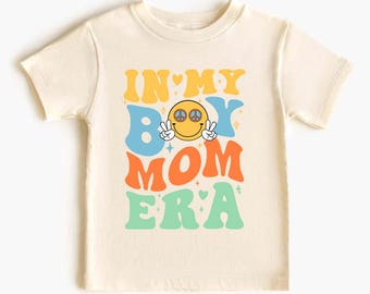 In My Boy Mom Era Shirt for Kids, Graphic Tee, Children's Clothing, Family Matching Outfit, Mom Life Shirt, Cute Gift, Gift For Kids JK65