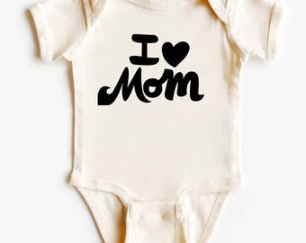 I Love Mom Shirt for Kids, Toddler Mom Shirt, Youth Mom Shirt, Mommy's Little One Tee, Mother's Day Gift JK01
