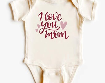 I Love You Mom Shirt for Kids, Toddler Mom Shirt, Youth Mom Shirt, Mommy's Little One Tee, Mother's Day Gift JK03