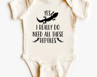 Camiseta de gecko "Sí, realmente necesito todos estos reptiles" para niños, camiseta para amantes de los reptiles, camiseta divertida de gecko, regalo para amantes de los animales, camiseta divertida para niños JK52
