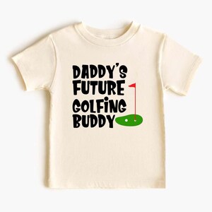 Daddy's Future ゴルフ仲間シャツ（子供用）、ゴルフTシャツ、父の日ギフト、キッズゴルフシャツ、子供への誕生日プレゼント、楽しいキッズシャツ JK40