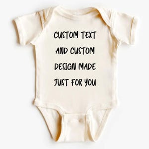 Custom Bodysuit Shirt For Kids, Personalized Baby Bodysuit, Toddler Outfit, Infant Bodysuit, Baby Shower Gift, Fun Kids Shirt JK36