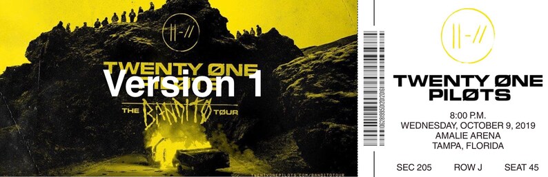 Twenty One Pilots Bandito Tour Costume Tickets - Etsy