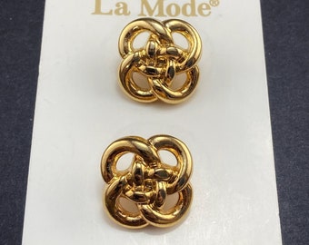 Gold Knot Buttons Etsy
