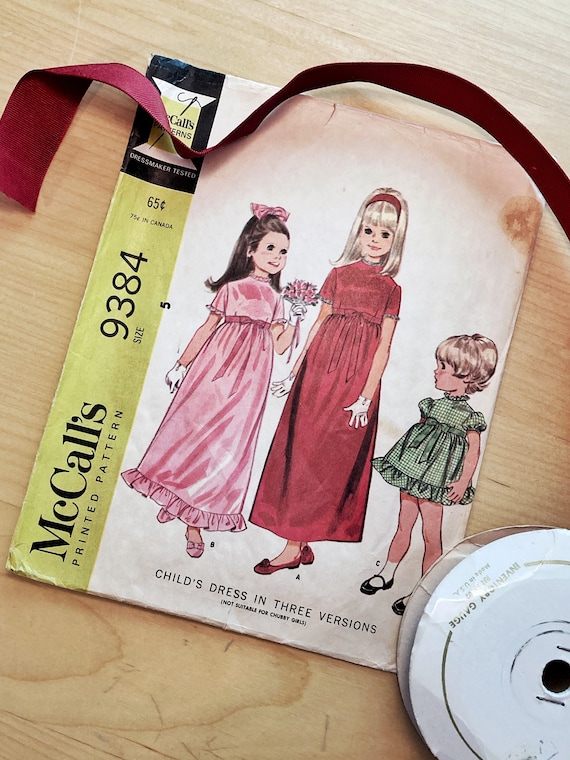 Empire Waist Dress Pattern: Great for a Regency Dress, Nightgown, Summer  Dress, and More! I Vintage Mccalls Sewing 9384 I Cut I Size 5 - Etsy