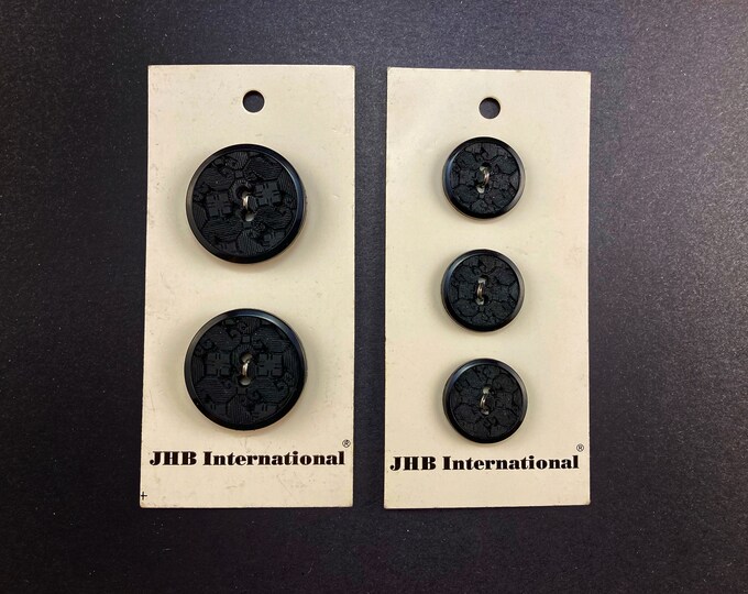 Vintage Black Buttons I Asian Design Buttons I Tunic Buttons I Shirt ...