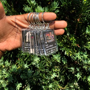 Custom Song Keychain with Scannable Music Code | Personalized Album Art Keychain | Favorite Song Gift | Anniversary Gift | Music Lover Gift