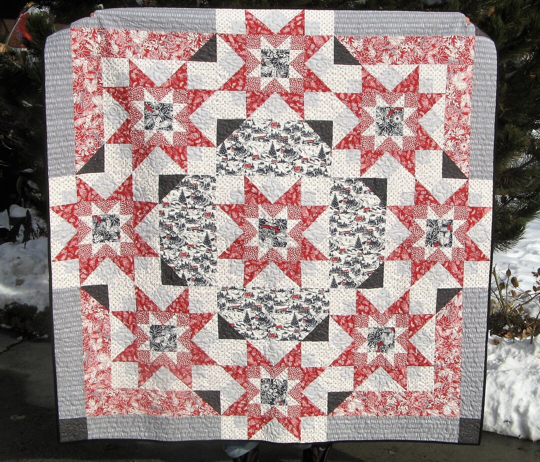 Christmas Village Quilt Etsy