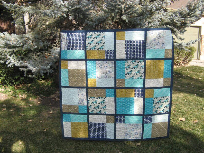 Modern Horses Quilt