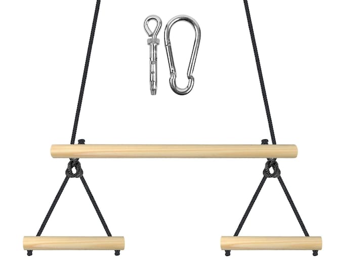 Children's trapeze, trapeze swing, children's room/garden trapeze, wooden kids' trapeze swing, indoor trapeze, gymnastic toy, home trapeze