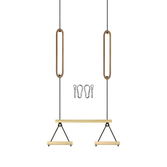 Sensory trapeze swing, Montessori beechwood trapeze swing, trapeze swing, wooden kids' trapeze swing, gymnastic toy