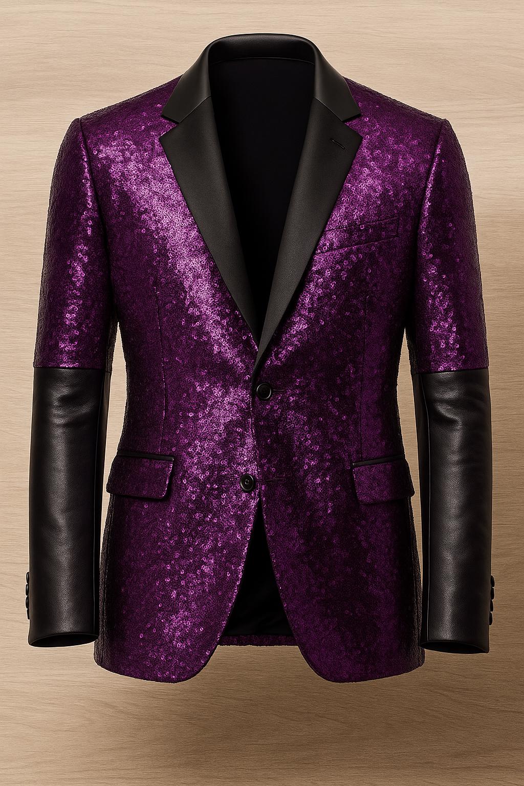 Ghost Band Papa Emeritus Sequin Blazer Black or Purple Ghost Band Papa Emeritus Sequin Blazer Black or Purple